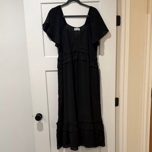 The Impeccable Pig Black Maxi Dress
